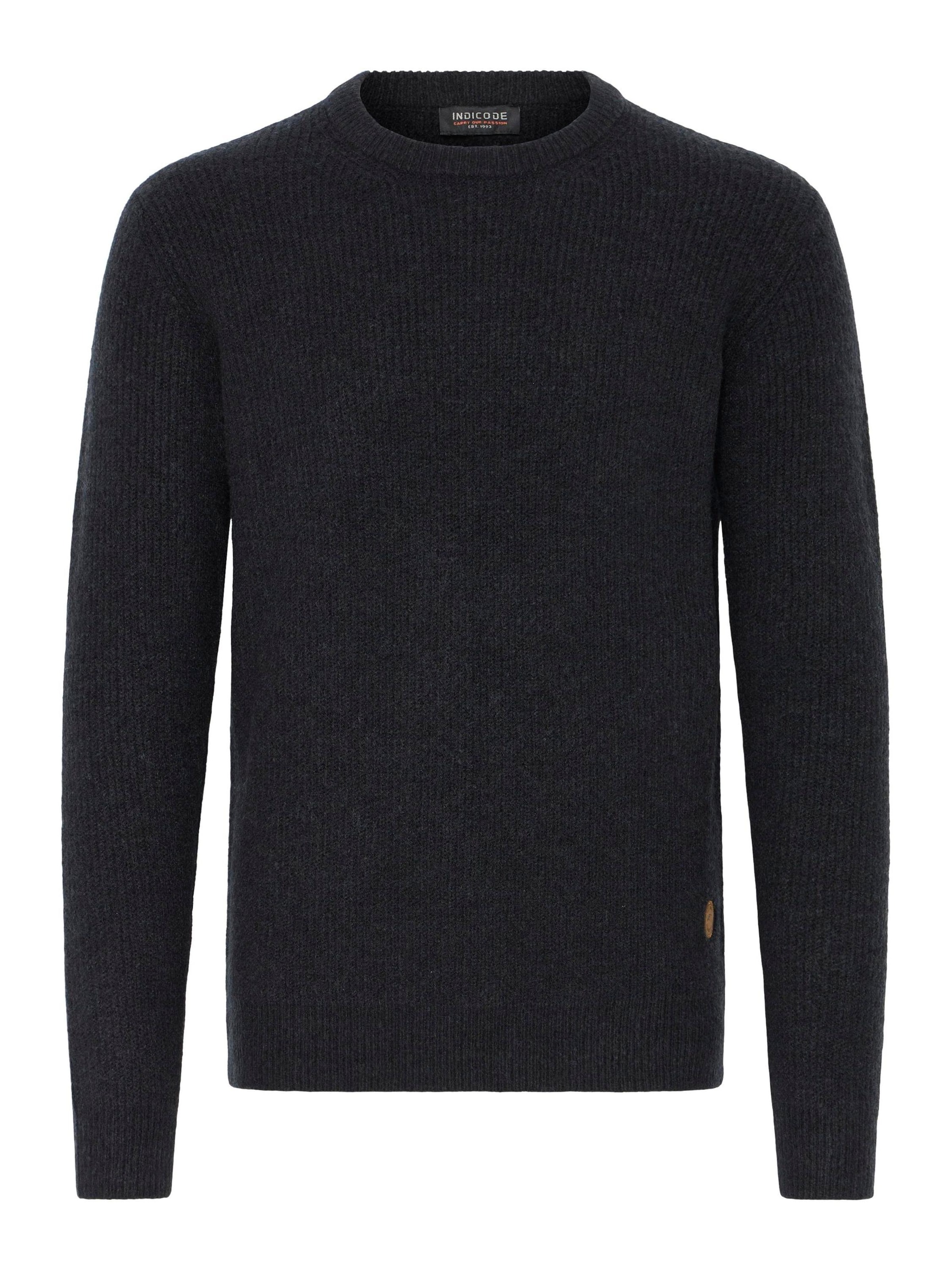 INDICODE JEANS - Jersey ' IDBratram ' en negro: frente