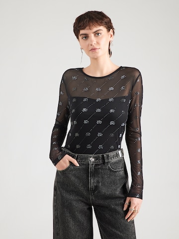 Karl Lagerfeld Shirt in Black: front