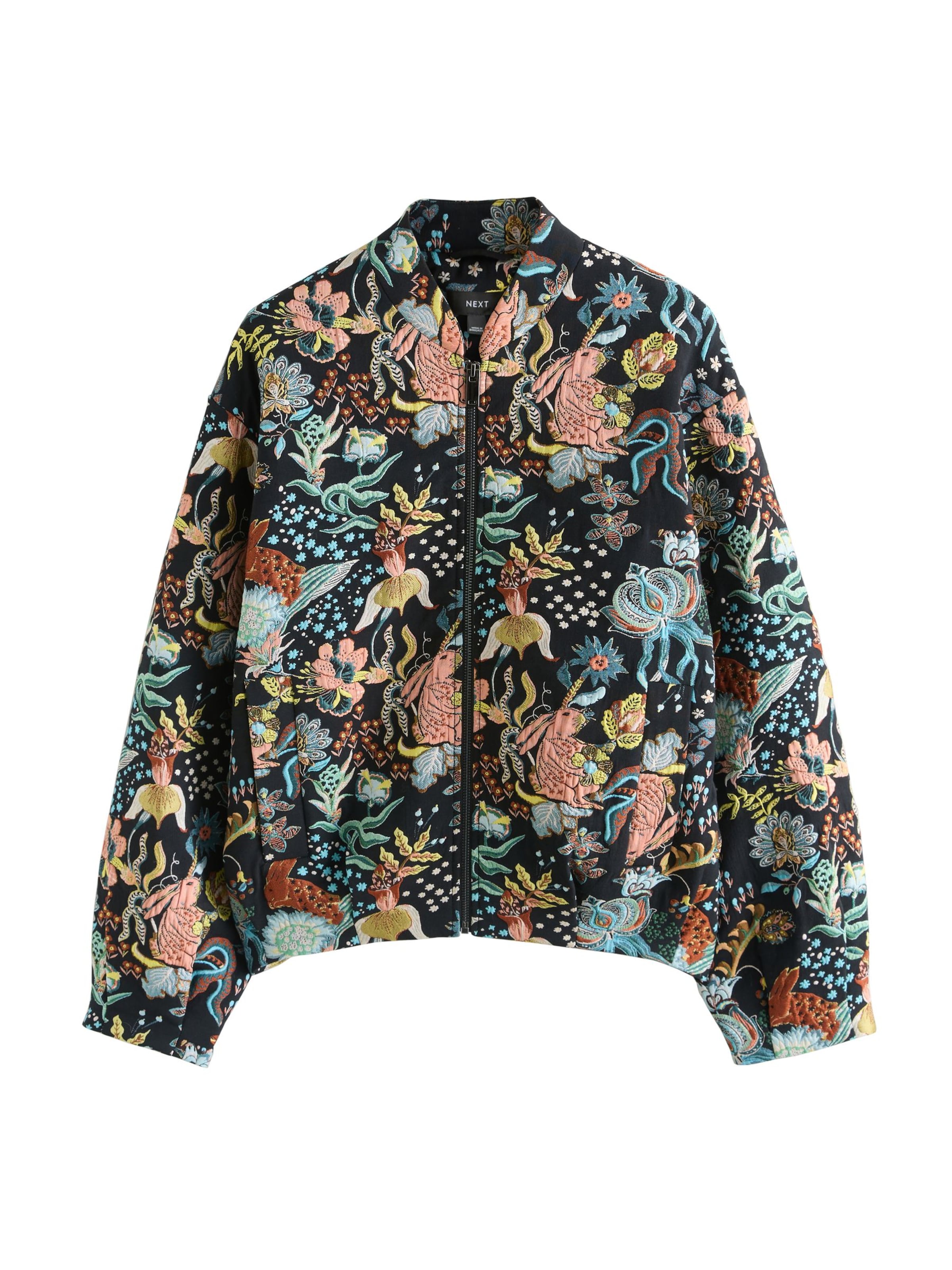 Next Veste mi-saison en bleu denim / menthe / rose ancienne / noir, Vue avec produit