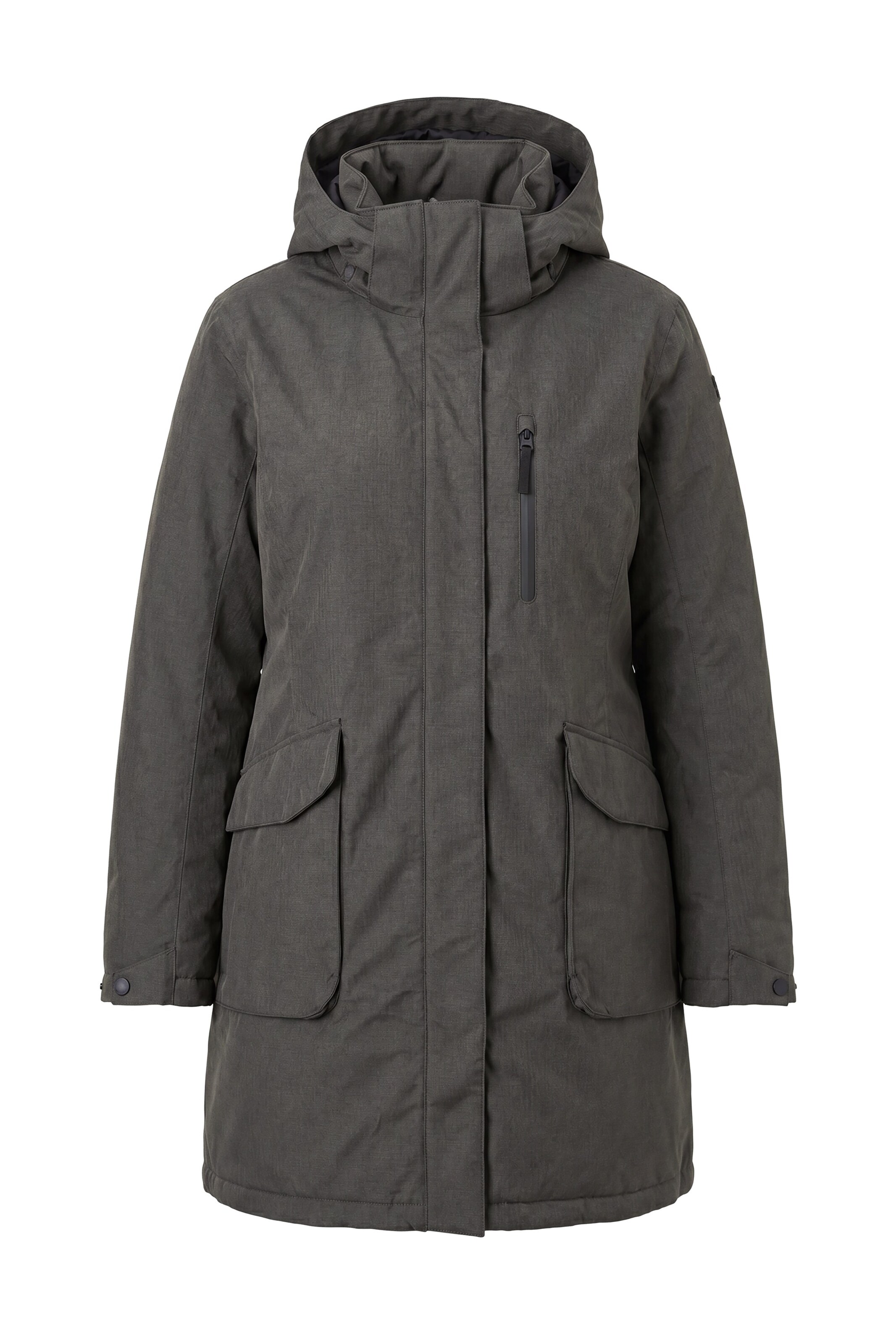Ulla Popken Funktionsjacke in Grau: Vorderseite