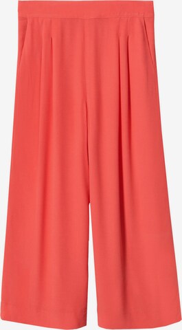 MANGO Zvonové kalhoty Kalhoty se sklady v pase 'LIFE' – oranžová: přední strana