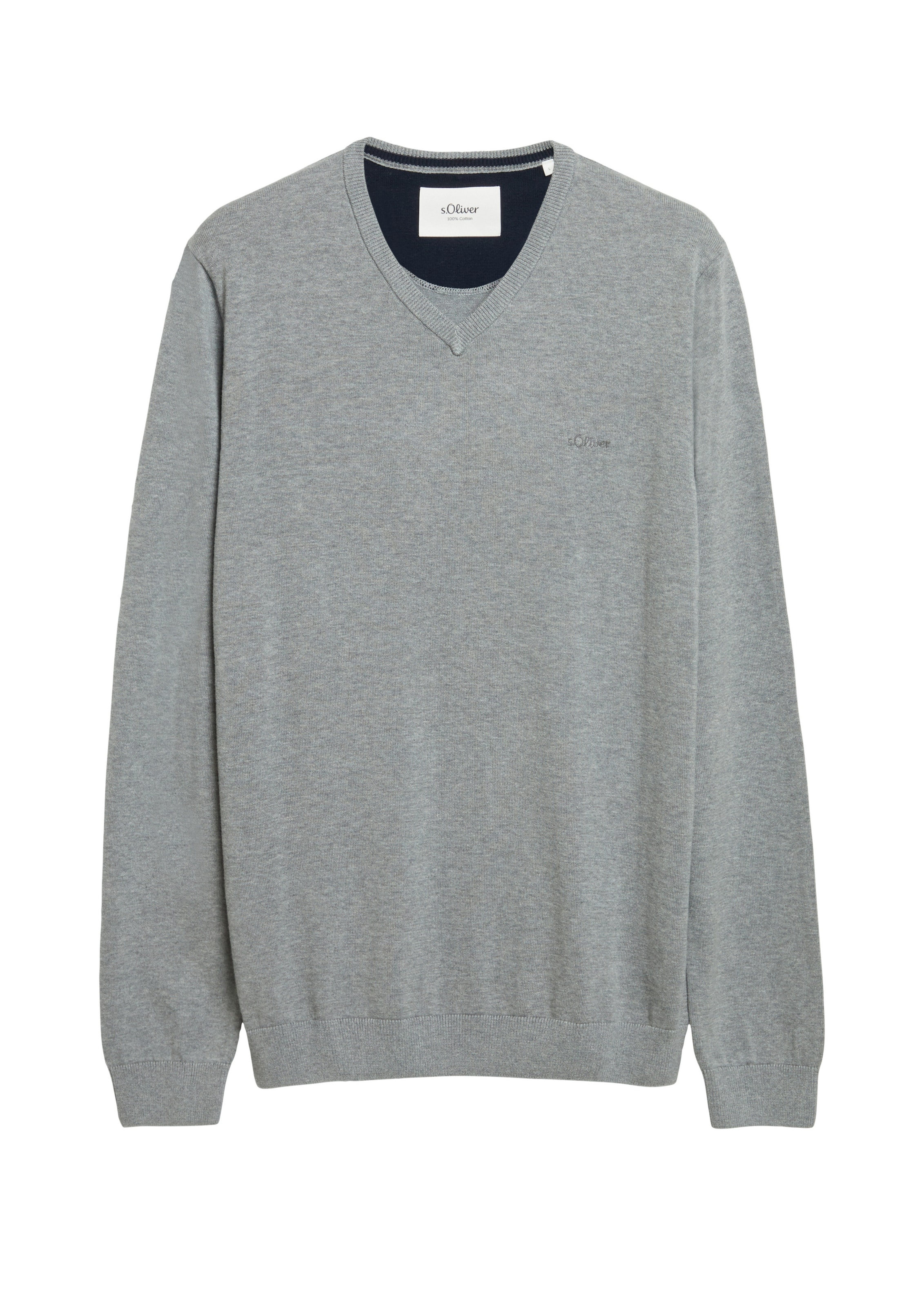 s.Oliver Pullover in Grau: Vorderseite