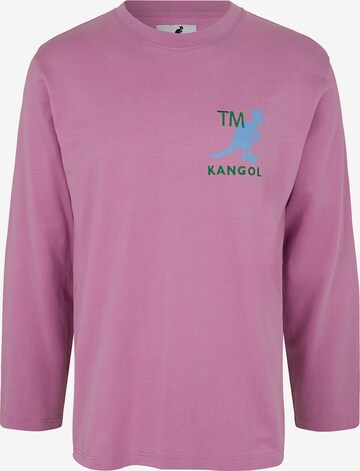 KANGOL T-shirt 'Harlem' i lila: framsida