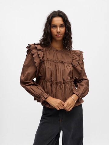 T-shirt 'OBJHOPE' OBJECT en marron : devant