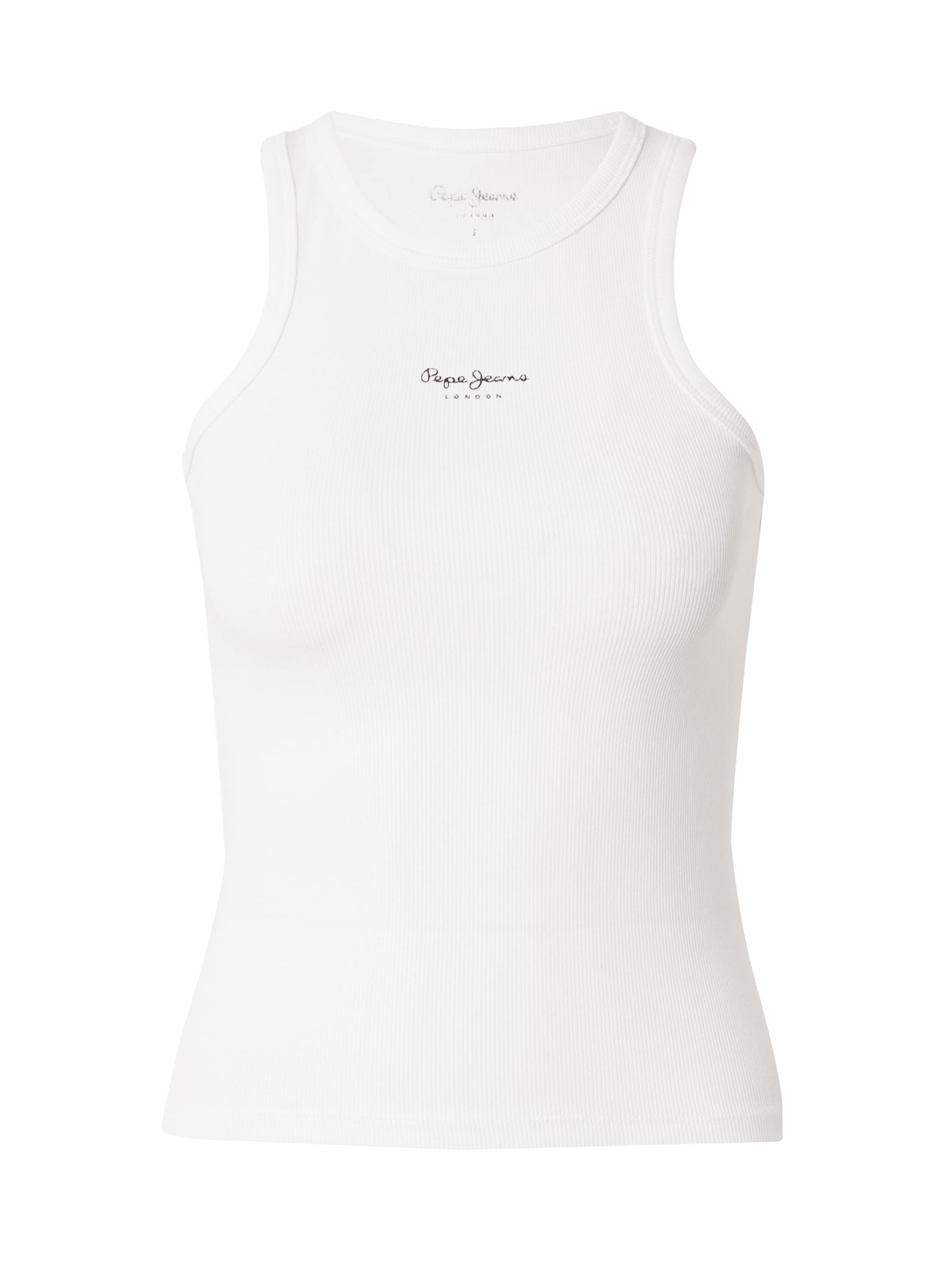 Pepe Jeans - Top 'BOWIE' em branco: frente