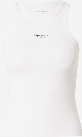 Haut 'BOWIE' Pepe Jeans en blanc : devant