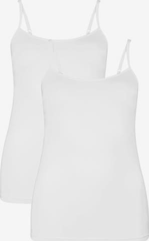 Bamboo basics Top 'Vera' in White: front