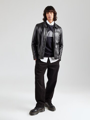 mėlyna Karl Lagerfeld Megztinis be užsegimo