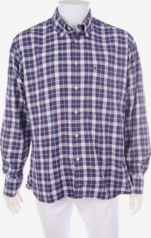 TOMMY HILFIGER Button Up Shirt in XL in Purple: front