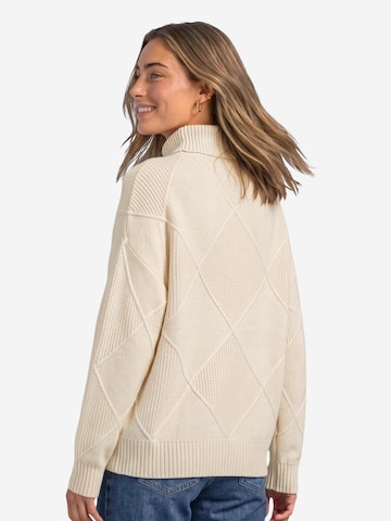 Pullover 'LTD QR_cosy structure 303972' di STREET ONE in beige