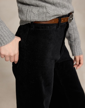 Wide Leg Pantalon Polo Ralph Lauren en noir