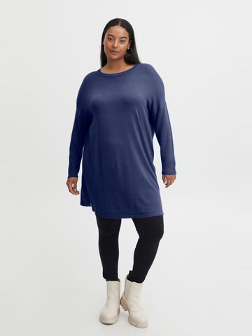 Robes en maille ' FPBlume ' Fransa Curve en bleu