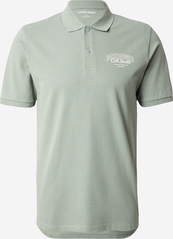 JACK & JONES Футболка 'JJMAKOTO' в Зеленый: спереди