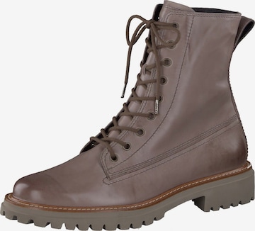 Paul Green Lace-Up Ankle Boots in Brown: front