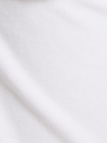 Bershka Rozkloszowany krój Spodnie w kolorze biały