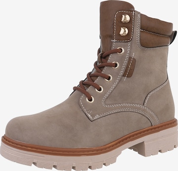 Ital-Design Stiefelette in Braun: Vorderseite