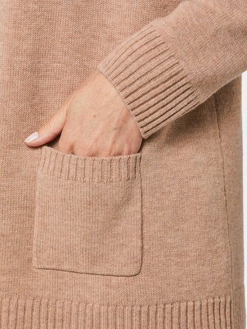 Goldner Gebreid vest in Beige