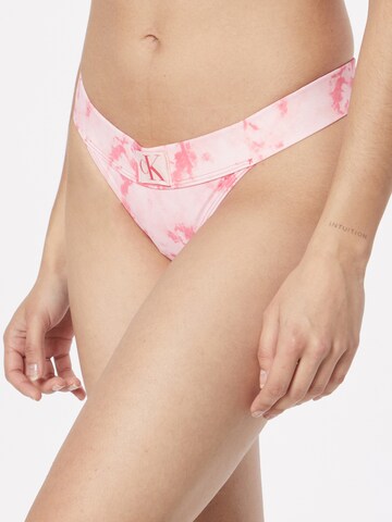 Calvin Klein Swimwear Dół bikini w kolorze różowy: przód