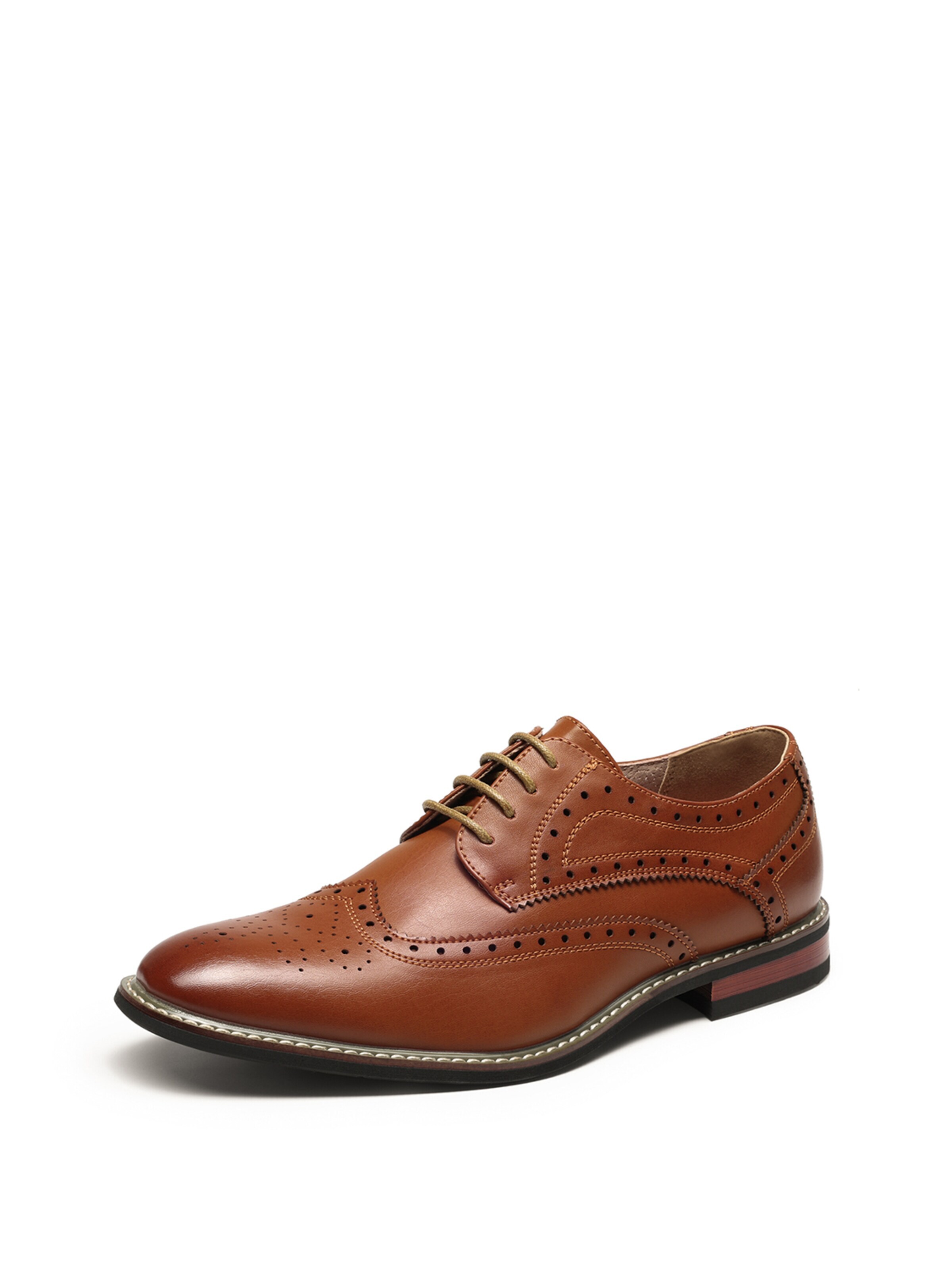 Scarpa stringata di Bruno Marc in marrone: frontale