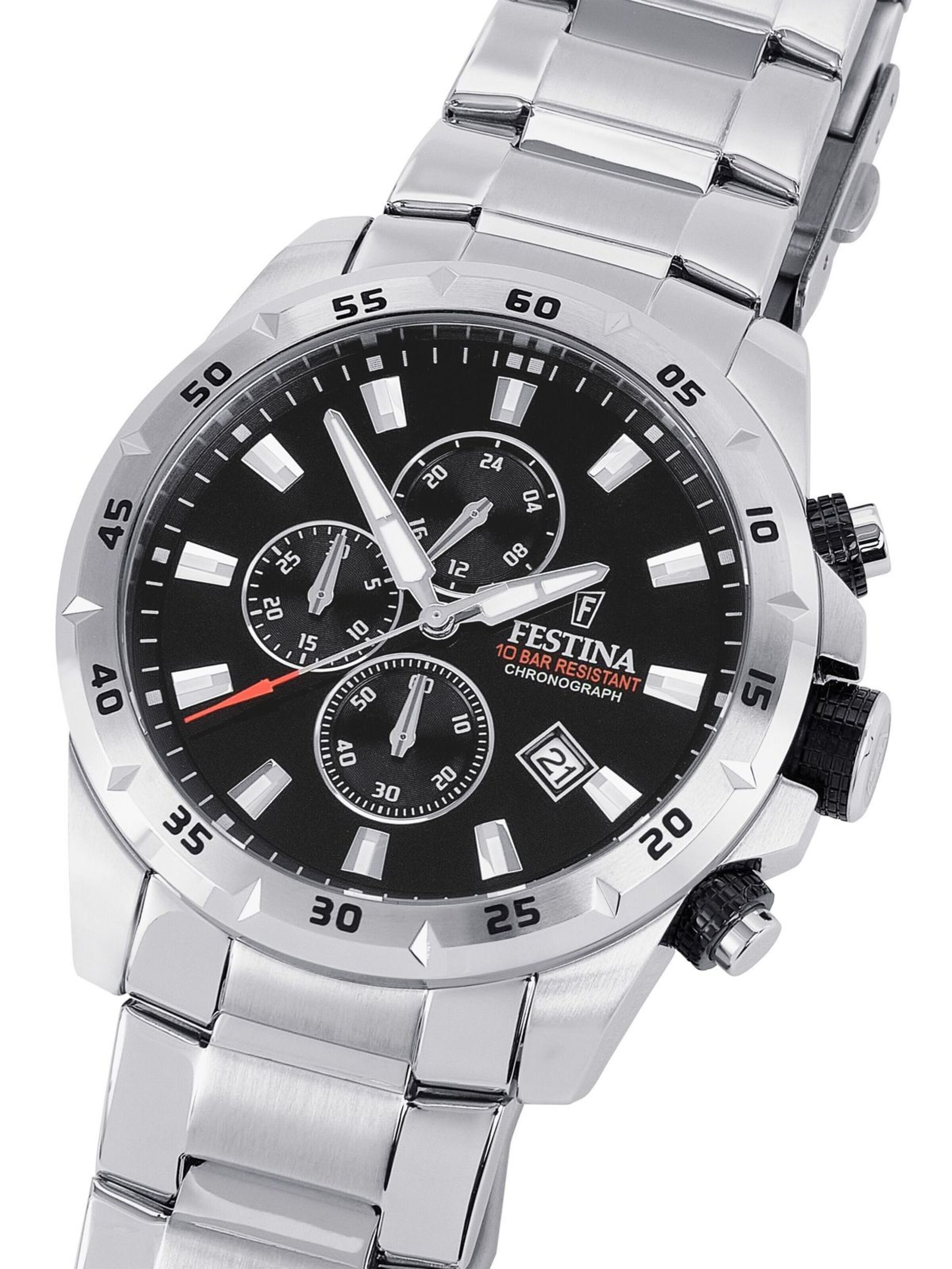 FESTINA Zegarek analogowy 'Chronograph CHRONO SPORT' w kolorze czarny