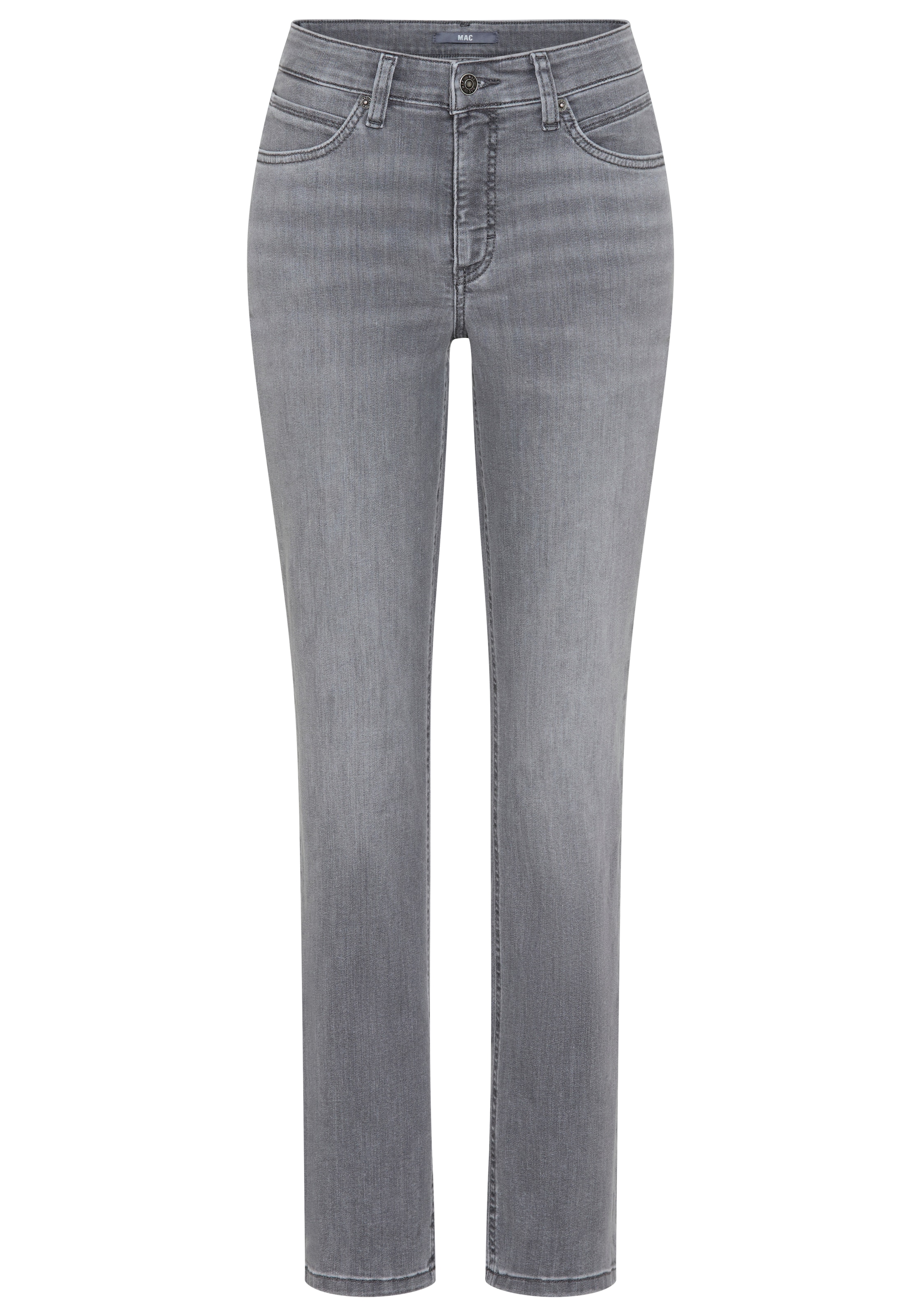 MAC Skinny Jeans 'Melanie' in Grey: front