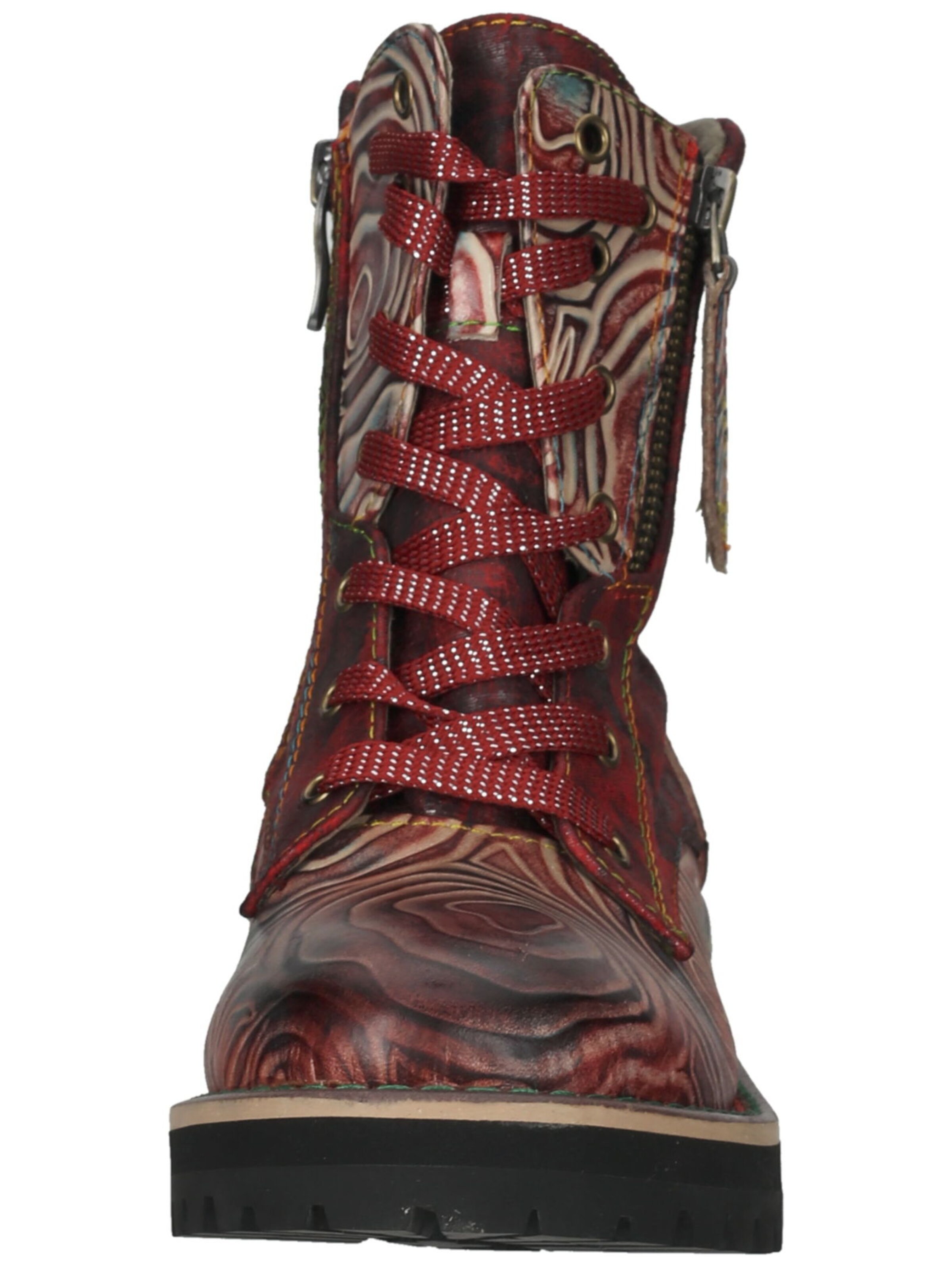 Stivaletto stringato di Laura Vita in rosso