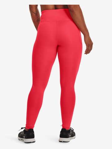 UNDER ARMOUR Skinny Workout Pants 'Motion' in Red
