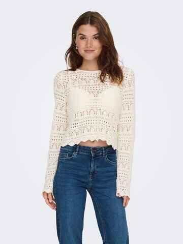 ONLY Sweater 'Elke' in White: front