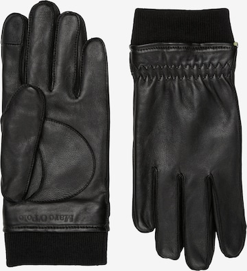 Marc O'Polo Full Finger Gloves in Black: front