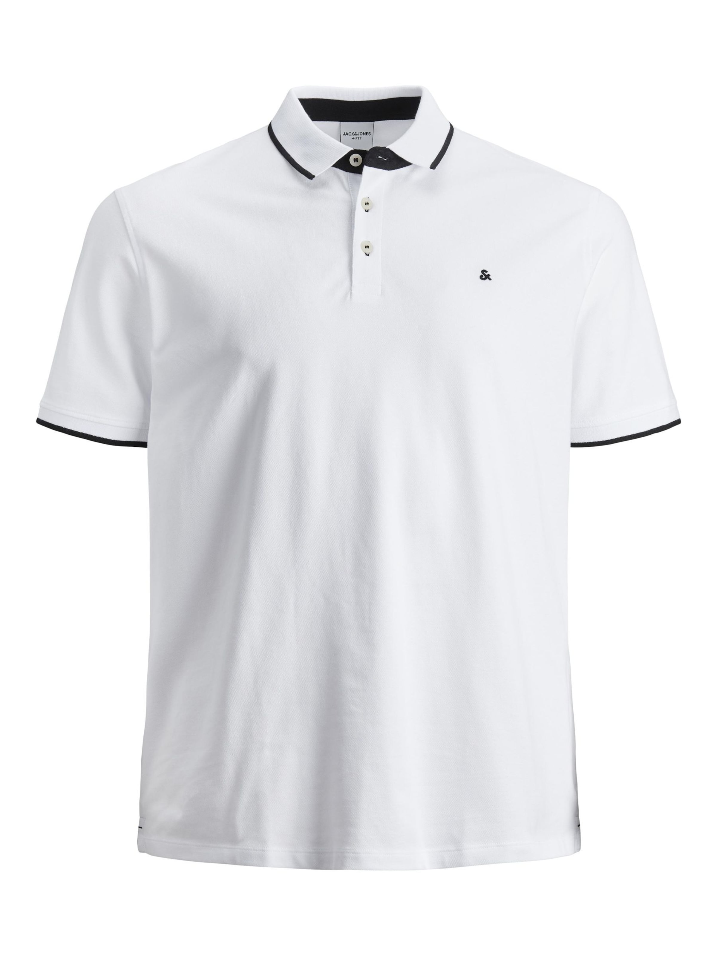 Maglietta 'JJEPaulos' di Jack & Jones Plus in bianco: frontale