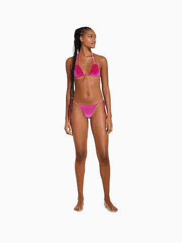 Bershka Bikini hlačke | roza barva