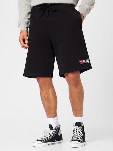 DIESEL Loosefit Shorts in Schwarz: predná strana