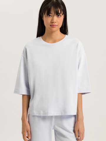 Hanro Sweatshirt 'Natural ' in Blauw: voorkant
