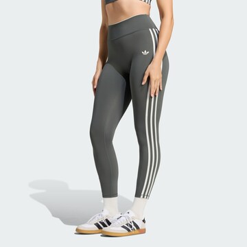 ADIDAS PERFORMANCE Skinny Workout Pants 'Superstar' in Grey: front