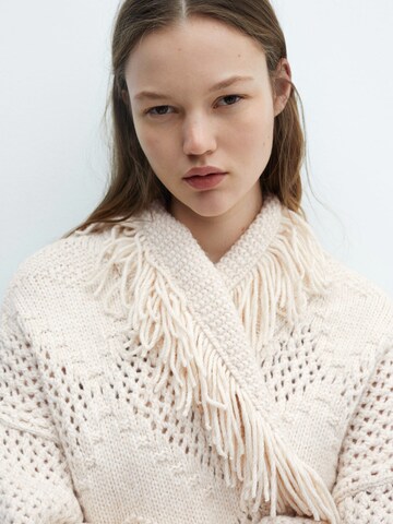 MANGO Knit Cardigan 'Calada' in Beige