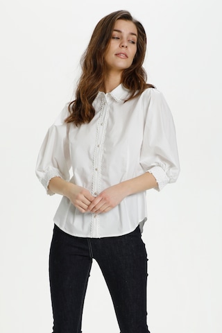 KAREN BY SIMONSEN Blouse 'Chilly' in Wit: voorkant