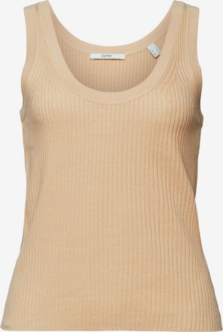 ESPRIT Knitted Top in Beige: front