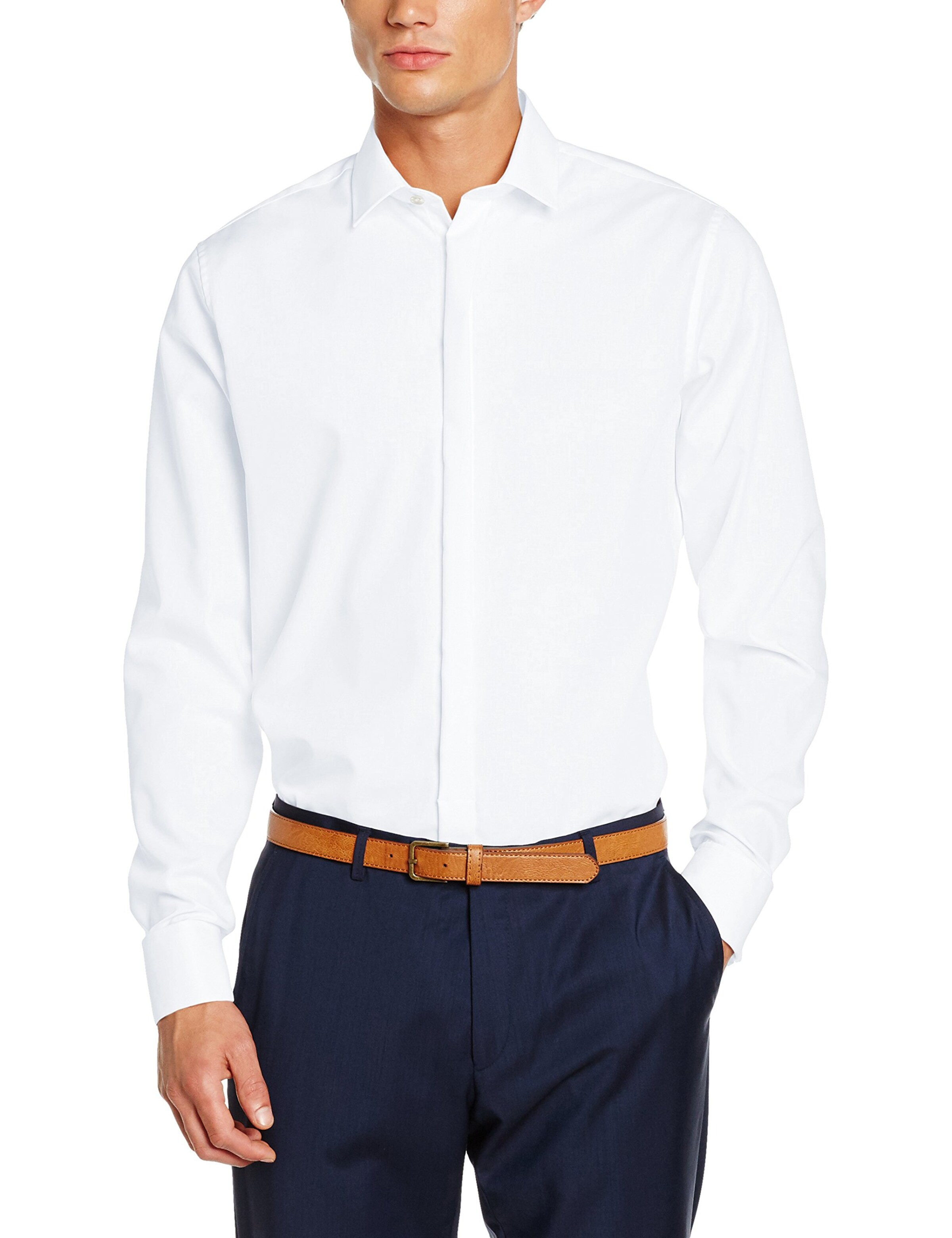 Coupe slim Chemise business SEIDENSTICKER en blanc