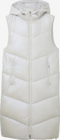 Gilet TOM TAILOR DENIM en argent : devant