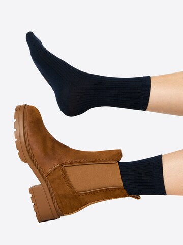 Nur Die Socks ' Soft Modal Ripp ' in Blue