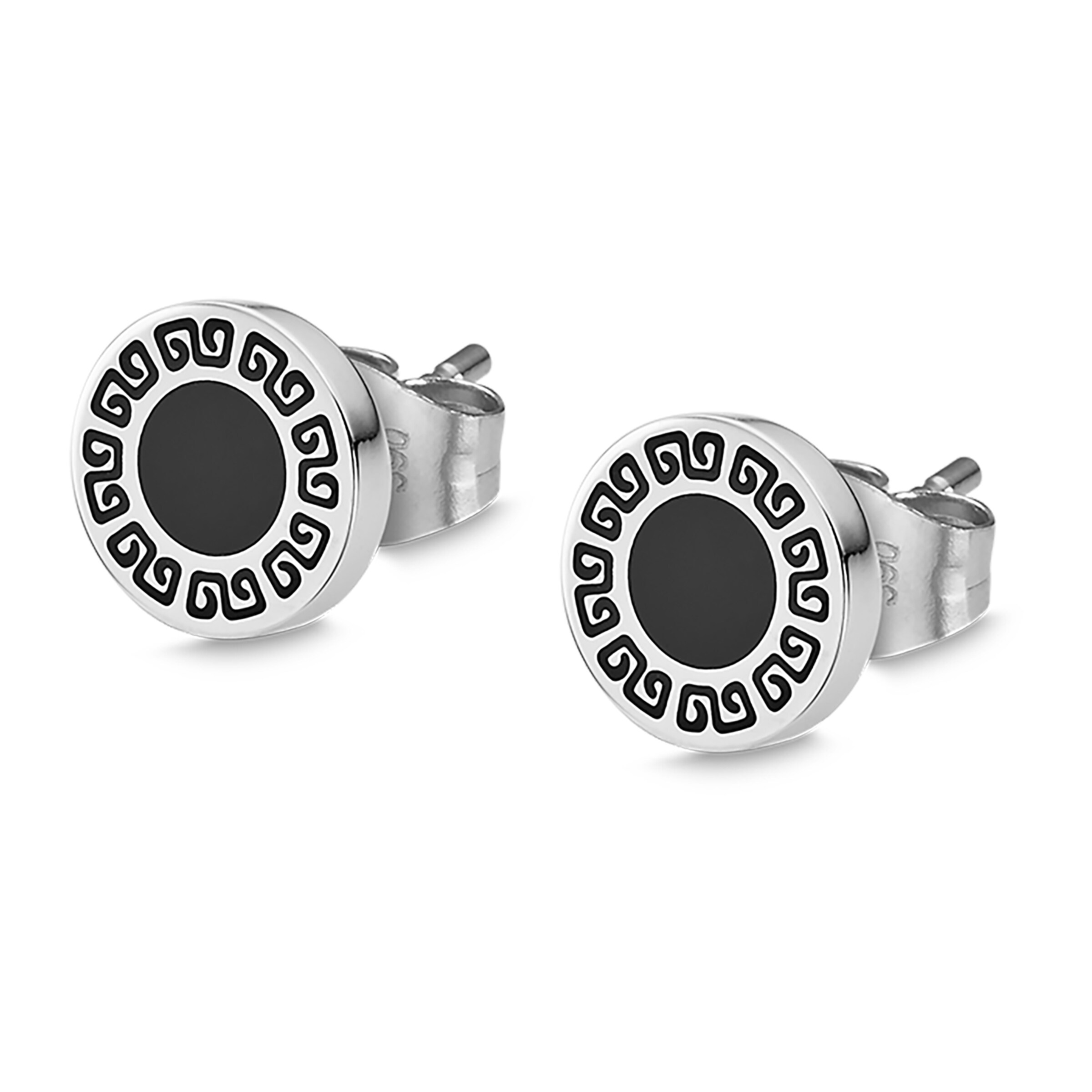 Lotus Earring in Silver: front