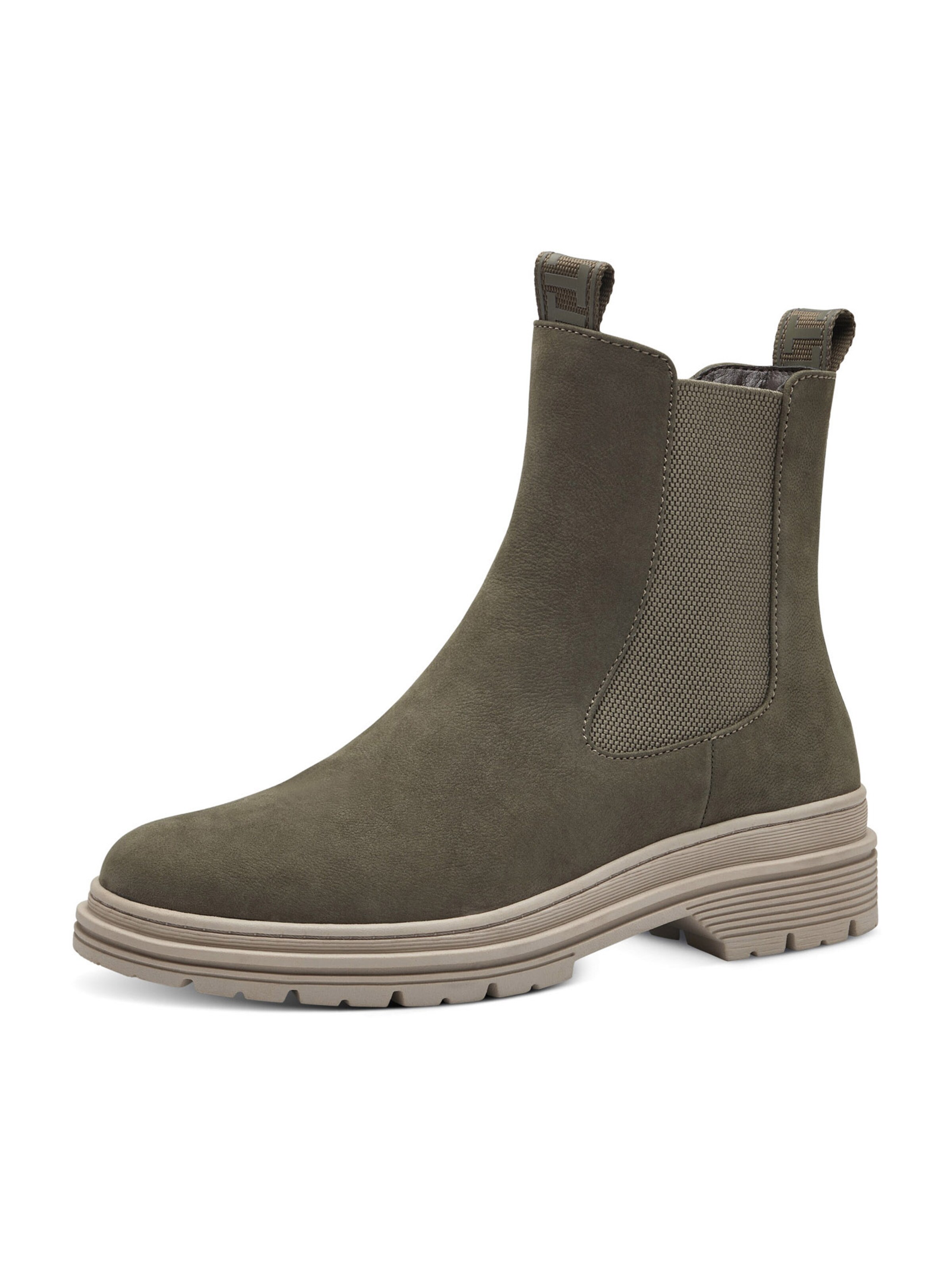 Tamaris Chelsea-bootsi värissä vihreä: etupuoli