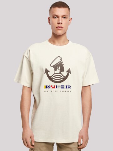 T-Shirt F4NT4STIC en beige : devant