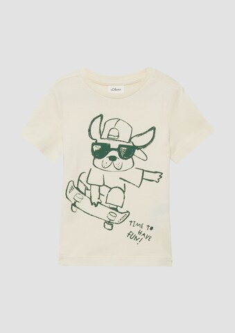T-Shirt s.Oliver en beige : devant