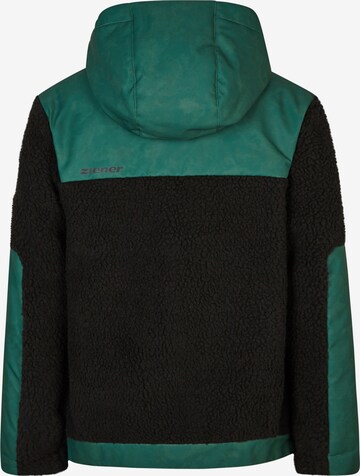 ZIENER Athletic Fleece Jacket 'Arjun' in Green