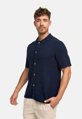 INDICODE JEANS Gebreid vest 'Daxmark' in Blauw