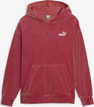 Sweat-shirt 'ESS+' PUMA en rouge : devant