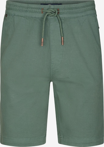 Petrol Industries Štandardný strih Nohavice - Zelená: predná strana