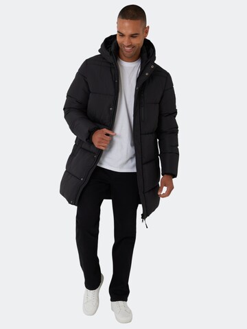 Threadbare Mantel 'Strike' in Schwarz