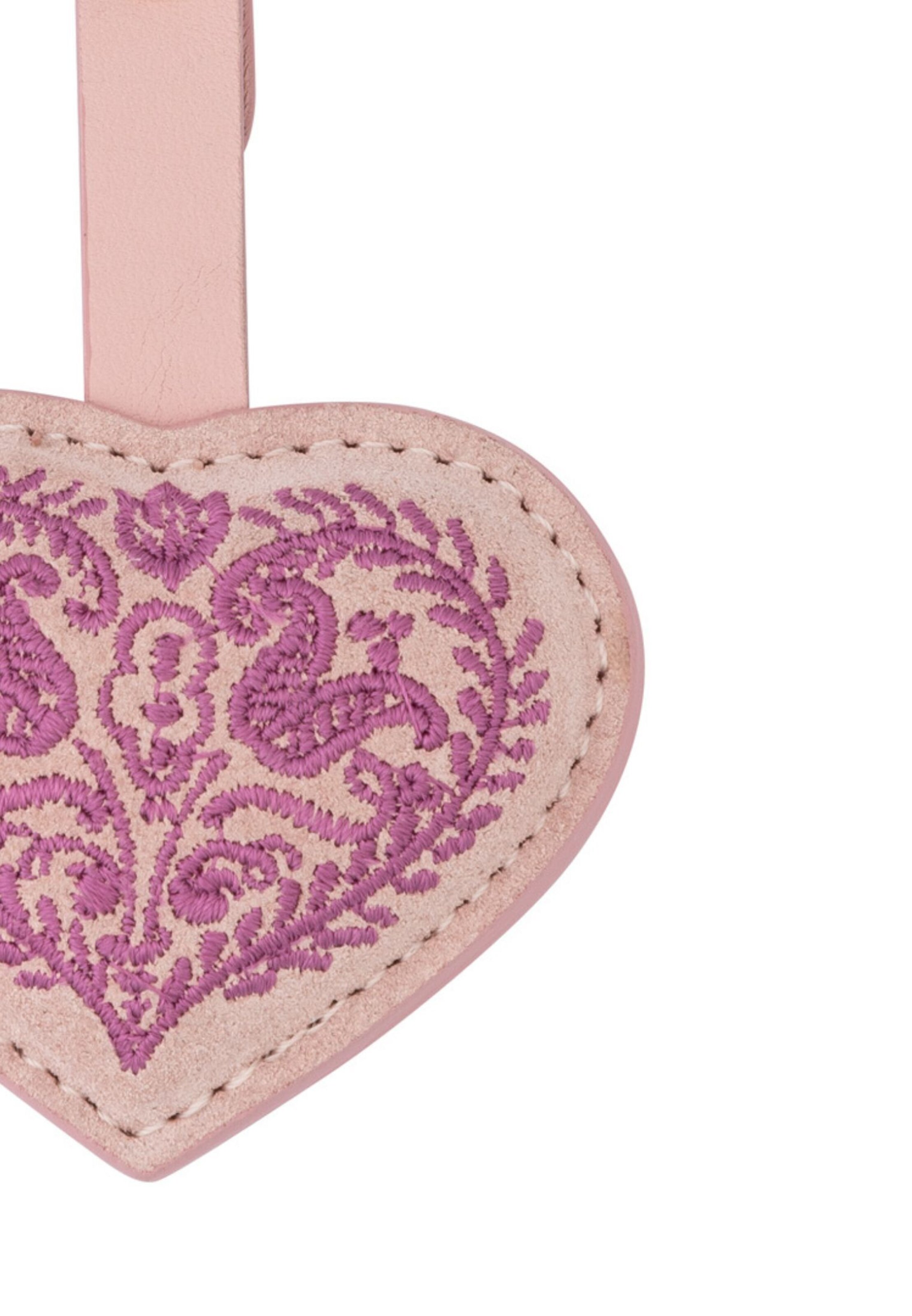 Roeckl Key ring 'HERZBLATTL' in Pink